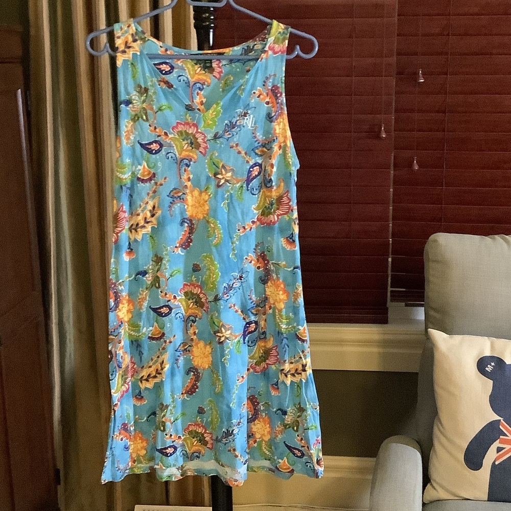 Lauren Ralph Lauren Blue Floral Dress